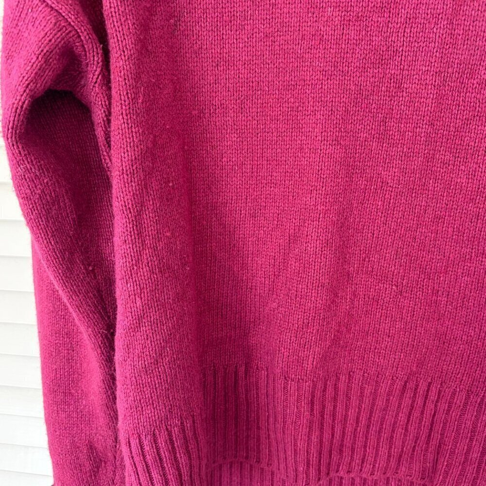 By Anthropologie Blair turtleneck tunic sweater small pink berry oversized - Picture 5 of 13